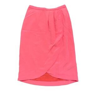 Madewell Broadway & Broome Womens New hot pink silk skirt Size 0
